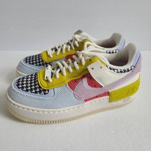 NEW Nike Womens Air Force 1 Shadow Patchwork Shoes DM8076-100 Size 12